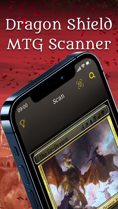 Dragon Shield MTG scanner framing The Ur-Dragon card