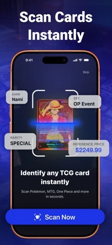 TCG Card Scanner & Value-Foloy: official App Store promotional screenshot 1